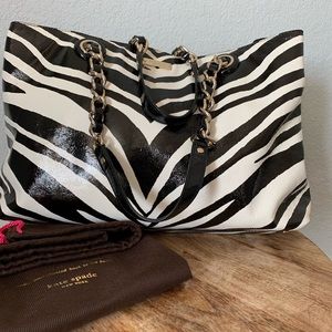 SOLD Beautiful Kate Spade Patent Leather Zebra Bag